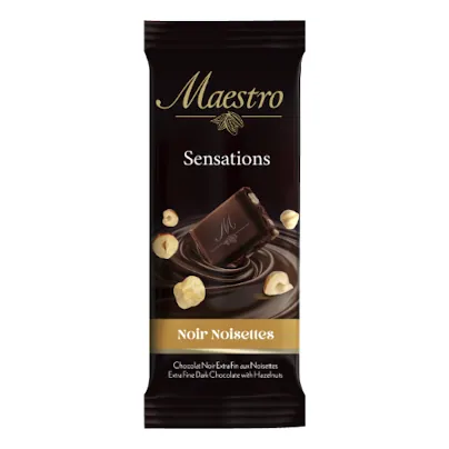 Chocolat noir aux noisettes MAESTRO 90 g