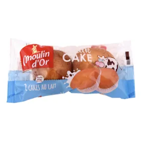 Cake au lait MOULIN D'OR 2 x 25 g