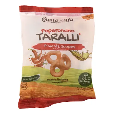 Crackers Piment rouge et huile d'olive TARALLI 60 g