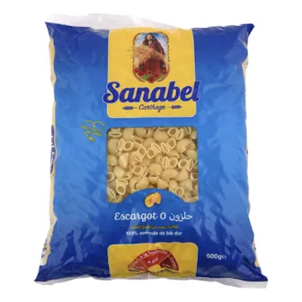 Pâte escargot n°0 SANABEL CARTHAGE le sachet de 500 g