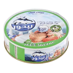 Thon entier à l'huile d'olive LEBHOUR la boite de 620 g