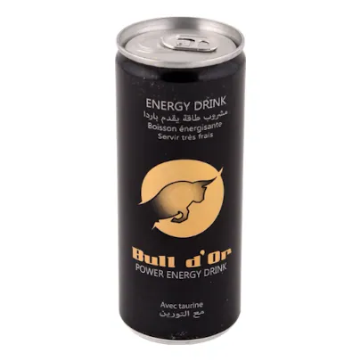 Boisson énergétique Avec taurine BULL D'OR 25 cl