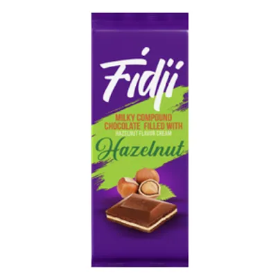 Chocolat préparation alimentaire fourré noisette FIDJI 90 g