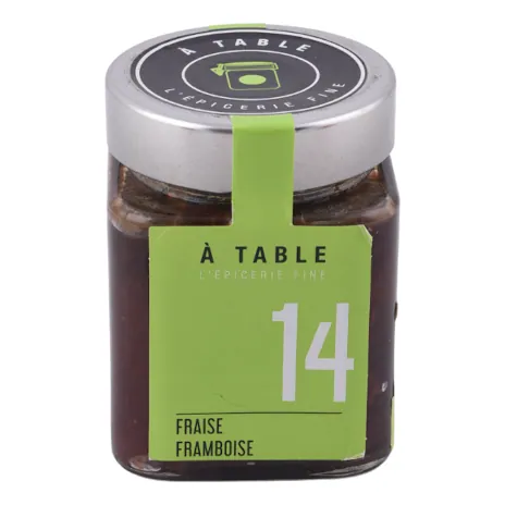Confiture de fraise et framboise À TABLE 325 g