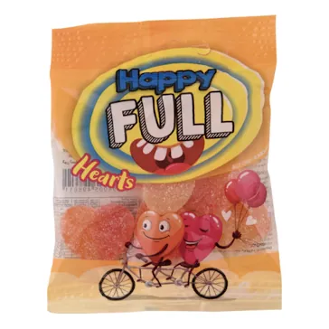 Bonbons gélifiés cœurs HAPPY FULL 30 g