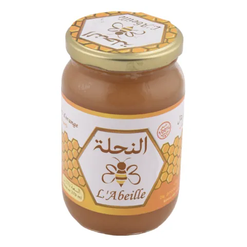 Miel de fleurs d'oranger L'ABEILLE pot de 37 cl