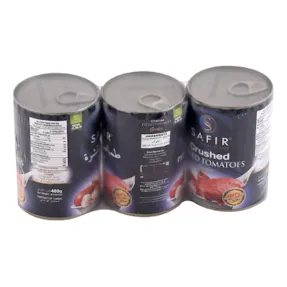 Tomate pelée concassée A' l'ail SAFIR 3 x 400 g
