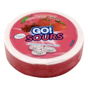 Bonbons pastillés light Fruits rouges BB GO 42 g