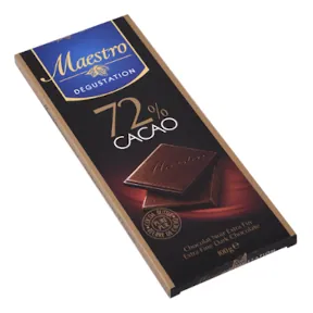 Chocolat Noir 72% cacao MAESTRO 90 g