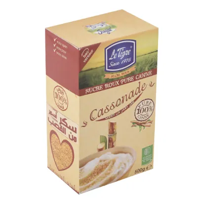 Sucre Roux de canne Poudre cassonade EL ABED 500 g