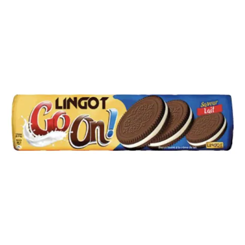 Biscuits fourrés Chocolat LINGOT 190 g
