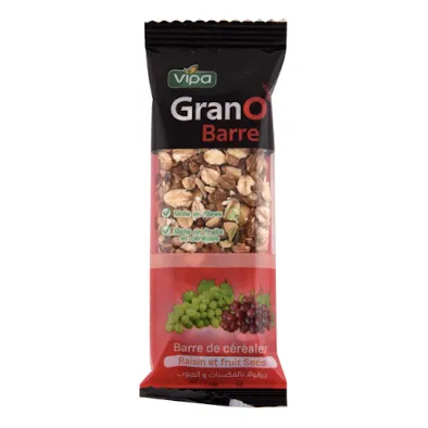 Barre de céréales raisin GRANO 27 g