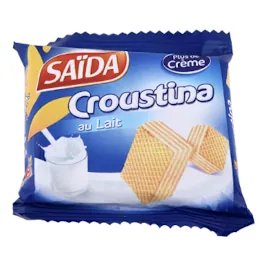 Gaufrette au lait CROUSTINA SAÏDA 33 g
