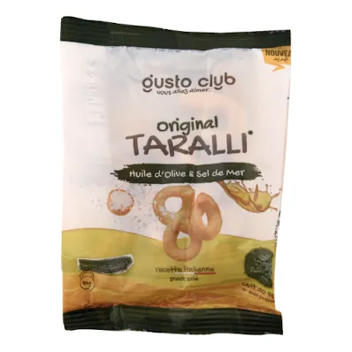 Crackers Huile d'olive et sel de mer TARALLI 60 g