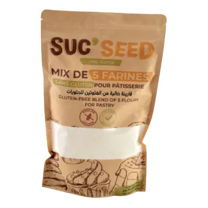 Farine mix pain sans gluten 5 Patisserie SUC SEED 750 g