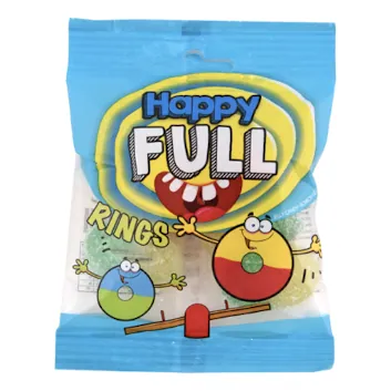 Bonbons gélifiés anneaux HAPPY FULL 30 g