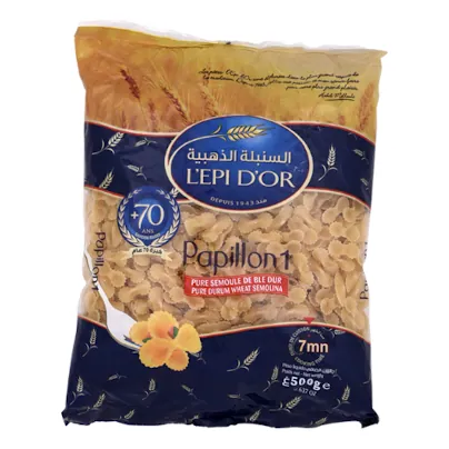 Pâte papillon n°1 L'EPI D'OR le sachet de 500 g