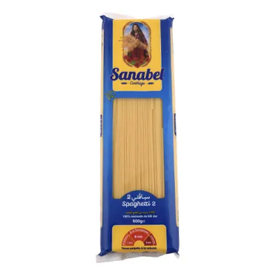 Spaghetti n°2 SANABEL CARTHAGE le sachet de 500 g