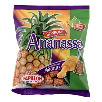 Bonbons ananas PAPILLION 150 g