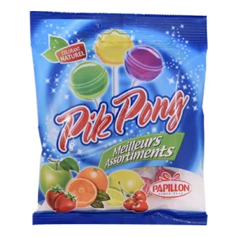 Sucettes PINGPONG 110 g