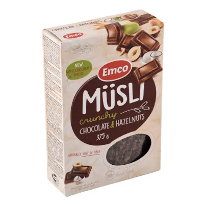 Muesli chocolat-noisette EMCO 375 g