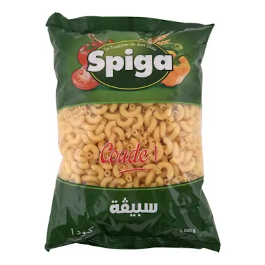 Pâtes coude n°1 SPIGA le sachet de 500 g