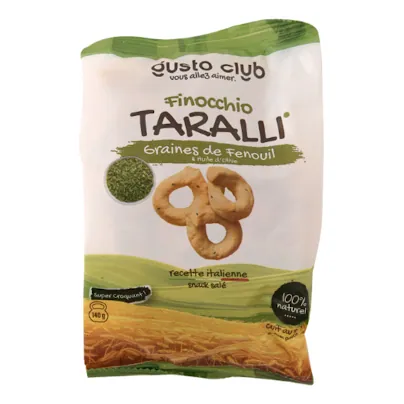 Crackers Grains de fenouil TARALLI 140 g