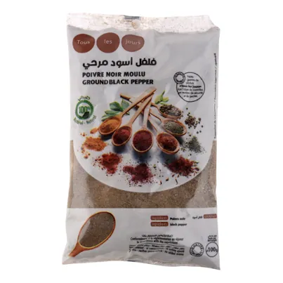 Poivre noir moulu TOUS LES JOURS 100 g