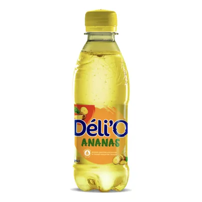 Eau gazéifiée ananas DELIO 250 ml