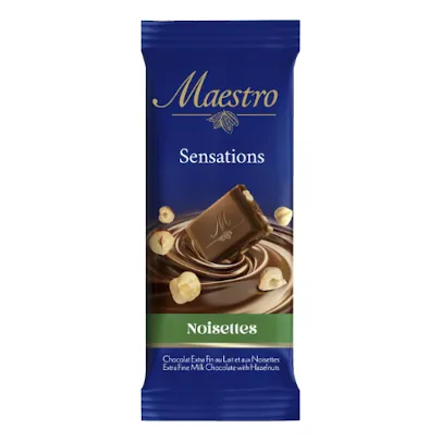Chocolat au lait Sensations Noisettes MAESTRO 90 g