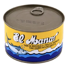 Thon en morceaux Huile de tournesol EL MANAR 400 g