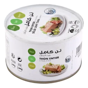 Thon entier à l'huile d'olive TOUS LES JOURS le paquet de 400 g