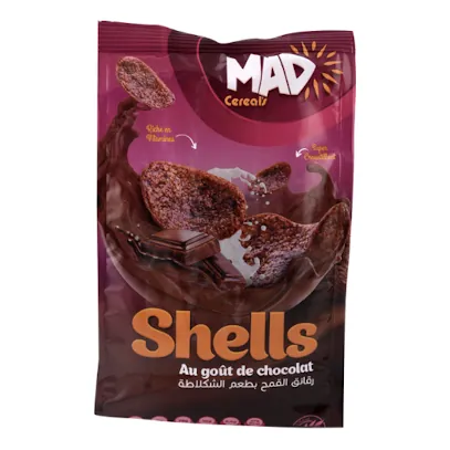 Céréales de blé shells chocolat MAD 250 g