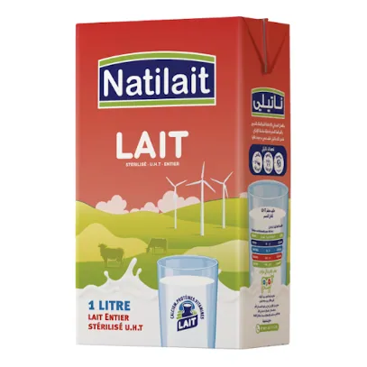 Lait entier UHT NATILAIT 1 L