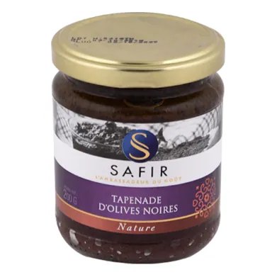 Tapenade d'olive noire SAFIR 200 g