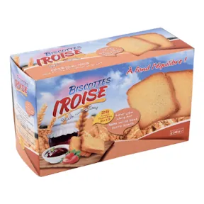 Biscottes sans sel et sans sucre ajouté IROISE 240 g