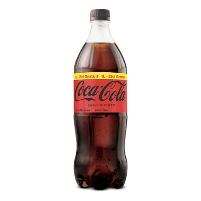 Boissons gazeuses cola zéro COCA COLA 1L