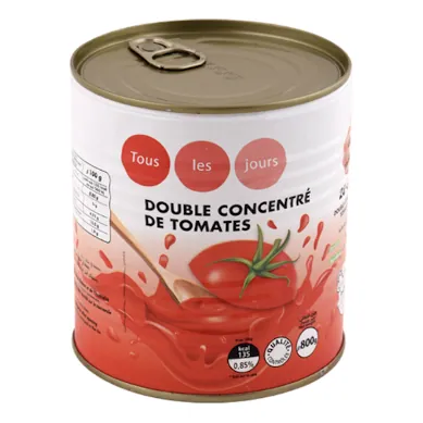 Concentré de tomate TOUS LES JOURS 800 g