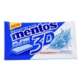 Chewing gum 3D Fresh menthe MENTOS 8,5 g