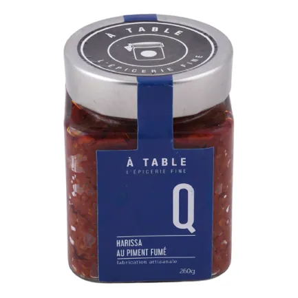 Harissa au piment fumé À TABLE 260 g