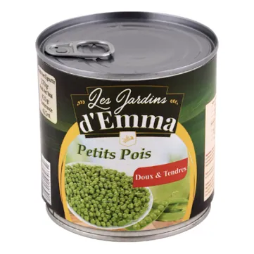 Petits pois Doux JARDIN D'EMMA 420 g