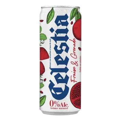 Bière sans alcool Fraise CELESTIA 24 cl