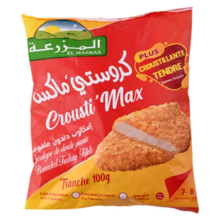 Escalope de dinde panée surgelée CROUSTI'MAX EL MAZRAA 700 g