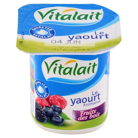 Yaourt aromatisé Fruits des bois VITALAIT 100 g