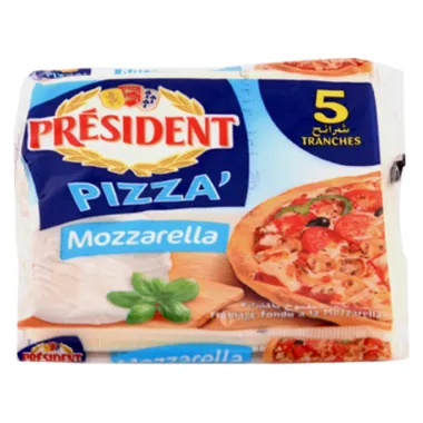 Fromage slice pizza PRESIDENT 5 Tranches