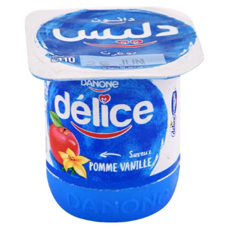 Yaourt aromatisé Pomme -vanille DELICE DANONE 110 g