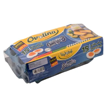 Œufs frais Oméga 3 OVOLINA 15 Pièces