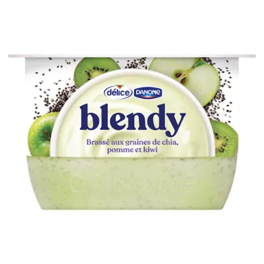 Yaourt aux céréales blendy Pomme Kiwi Chia DÉLICE 120 g