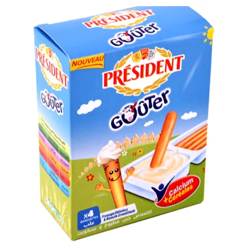 Fromage fondu goûter PRESIDENT 4 x 23 g