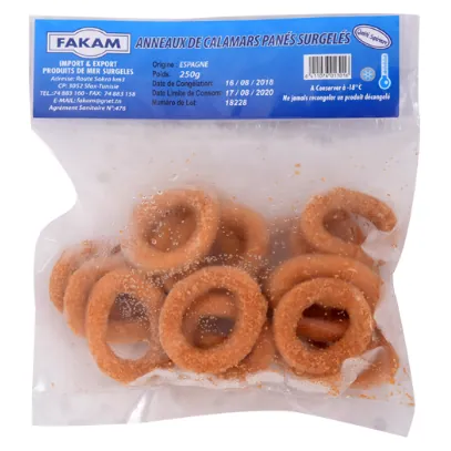 Anneaux de calamars panés FAKAM 250 g